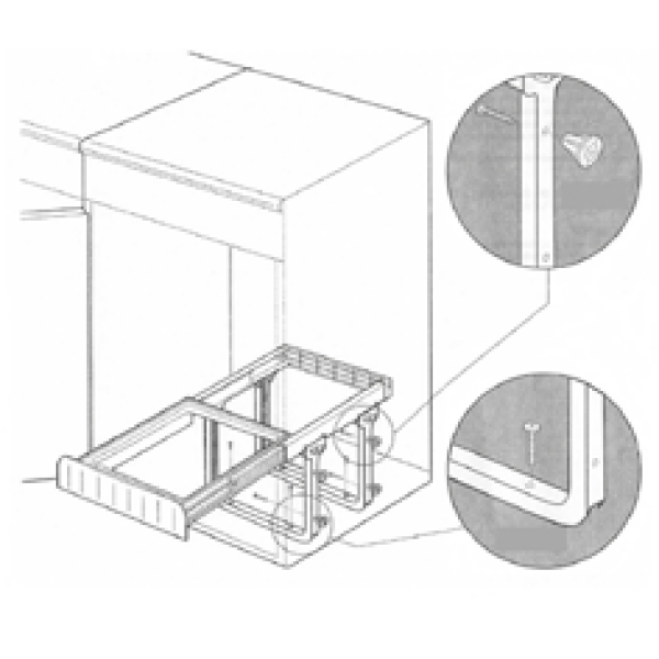 Contenedor ecológico 1x16lt sin frontal - Imagen 3