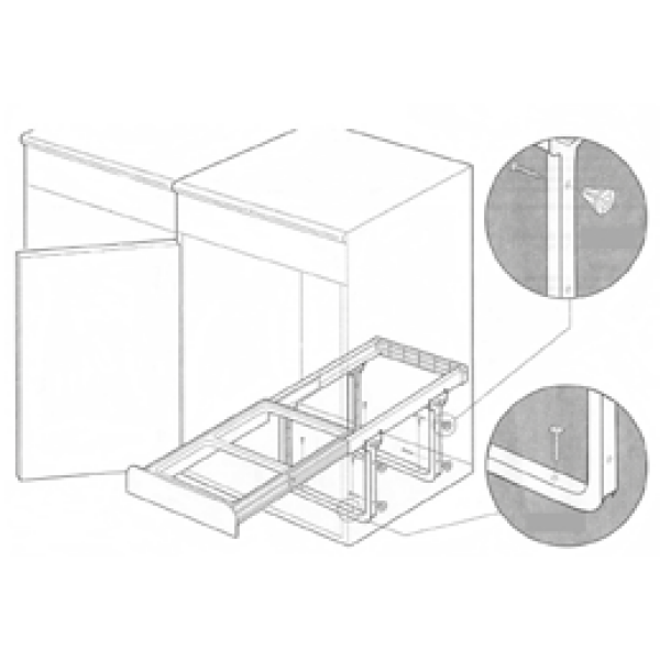 Contenedor ecológico 2x16lt sin frontal - Imagen 3