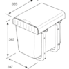 Contenedor ecológico 1x16lt - Imagen 2