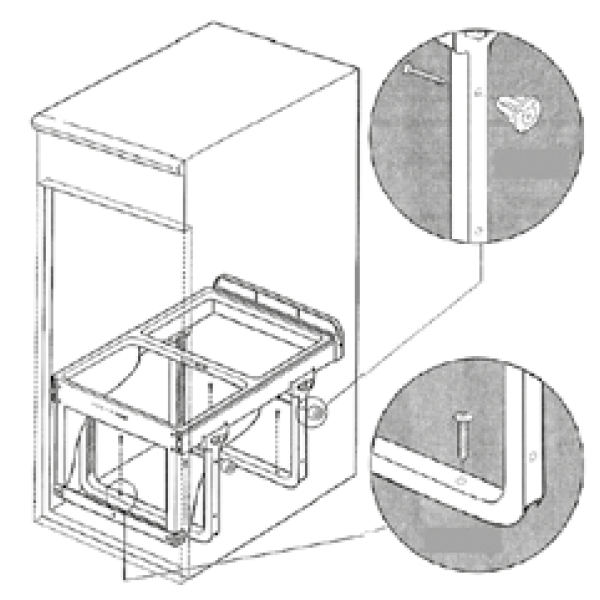 Contenedor ecológico 2x16lt con frontal - Imagen 2